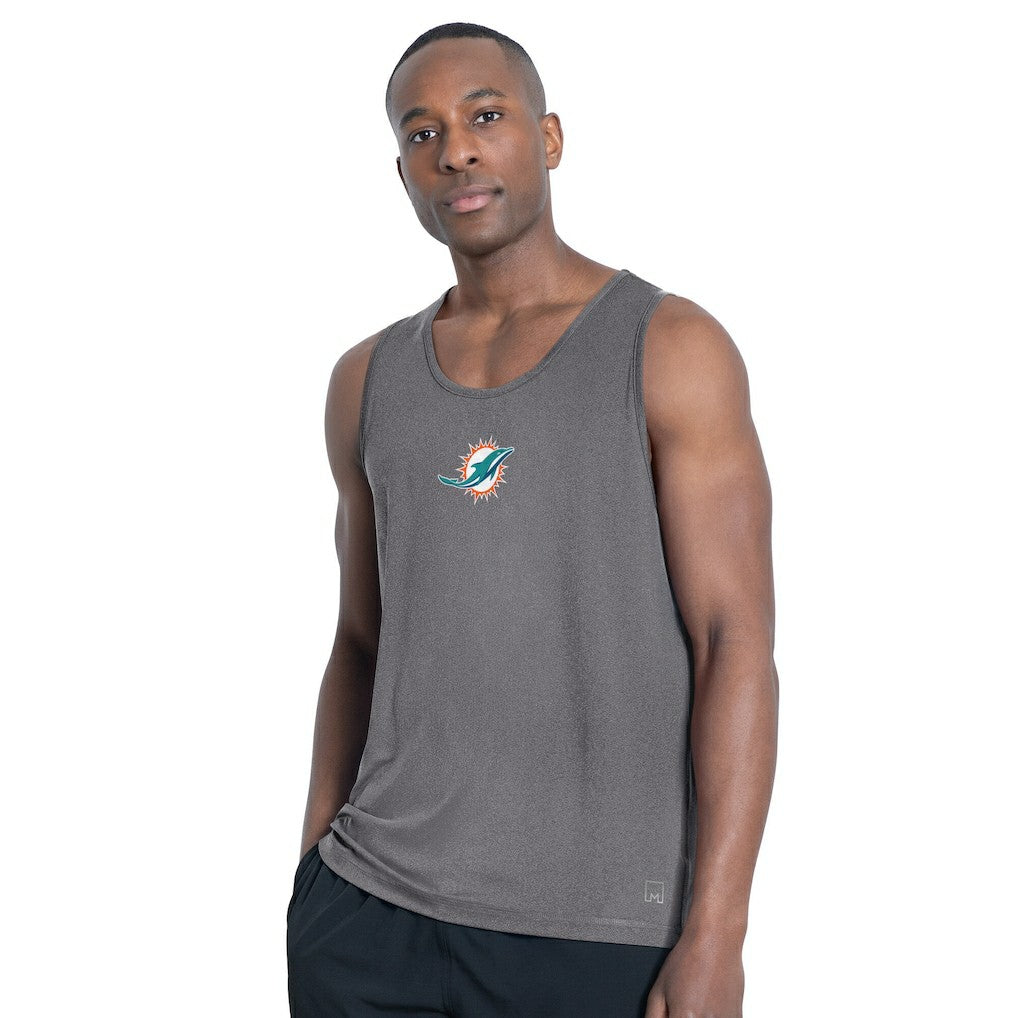 Miami Dolphins MSX by Michael Strahan Energy Tank Top - Charcoal - NFL