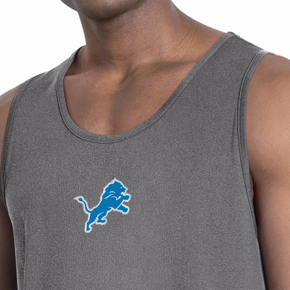 Detroit Lions MSX by Michael Strahan Energy Tank Top - Charcoal - NFL
