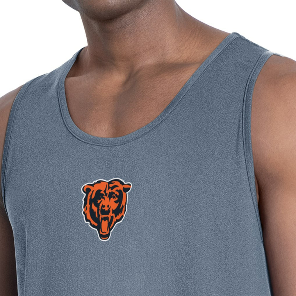 Chicago Bears MSX by Michael Strahan Energy Scoop Neck Tank Top - Navy - NFL