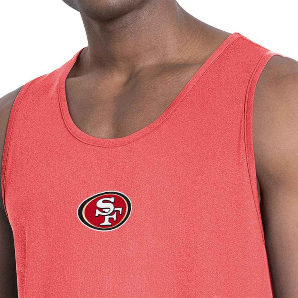 San Francisco 49ers MSX by Michael Strahan Energy Scoop Neck Tank Top - Red - NFL