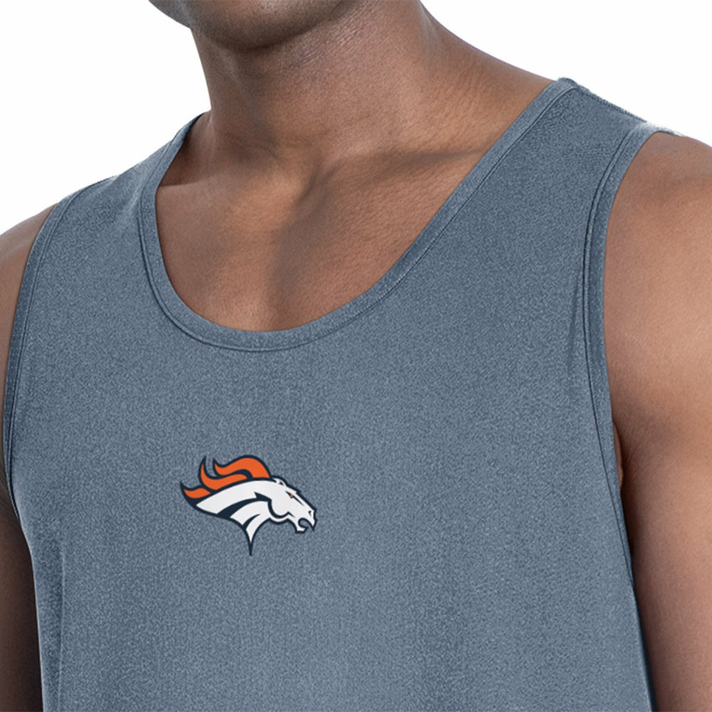 Denver Broncos MSX by Michael Strahan Energy Scoop Neck Tank Top - Navy - NFL