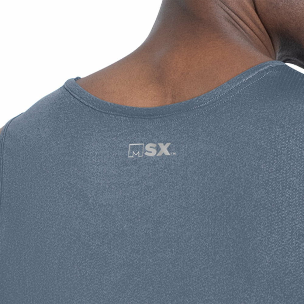 Denver Broncos MSX by Michael Strahan Energy Scoop Neck Tank Top - Navy - NFL