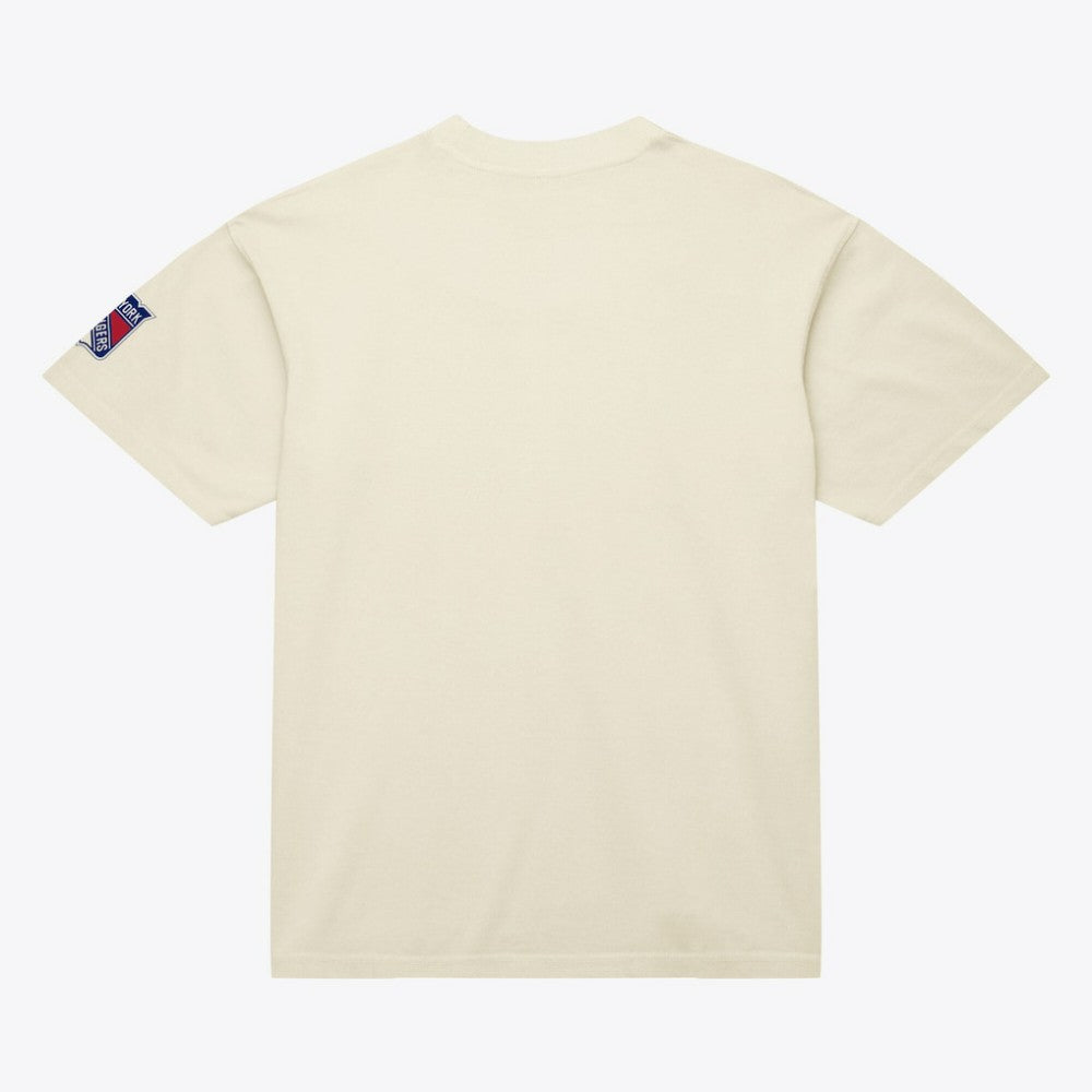 New York Rangers Mitchell & Ness Unisex Arched Team T-Shirt - Cream | NHL on sale