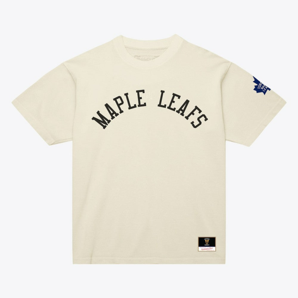 Toronto Maple Leafs Mitchell & Ness Unisex Arched Team T-Shirt - Cream | NHL discount