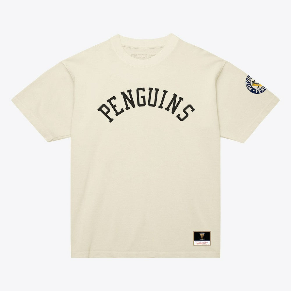Pittsburgh Penguins Mitchell & Ness Unisex Arched Team T-Shirt - Cream | NHL online