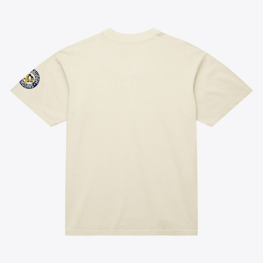 Pittsburgh Penguins Mitchell & Ness Unisex Arched Team T-Shirt - Cream | NHL online