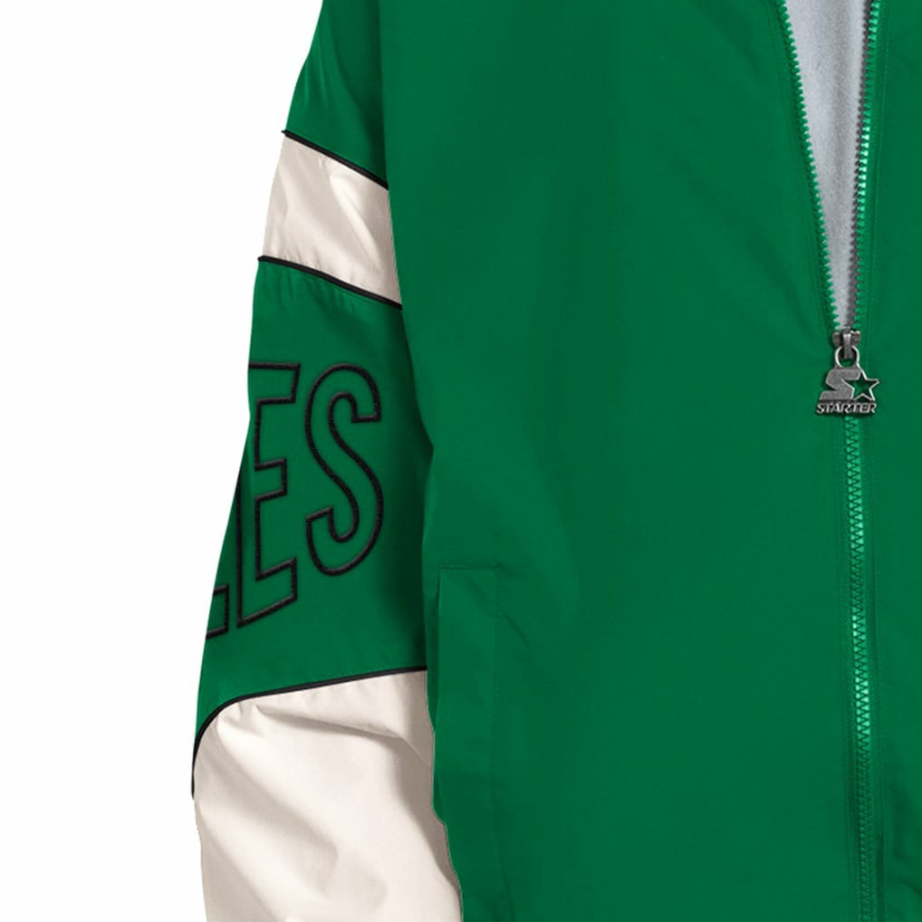 Philadelphia Eagles Starter The Gust Full-Zip Hooded Jacket - Kelly Green - NFL