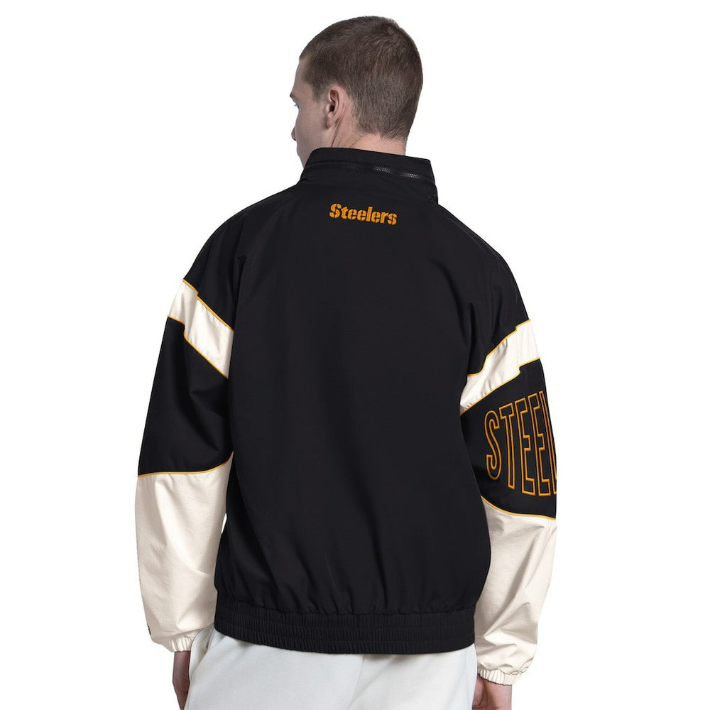 Pittsburgh Steelers Starter The Gust Full-Zip Hooded Jacket - Black - NFL