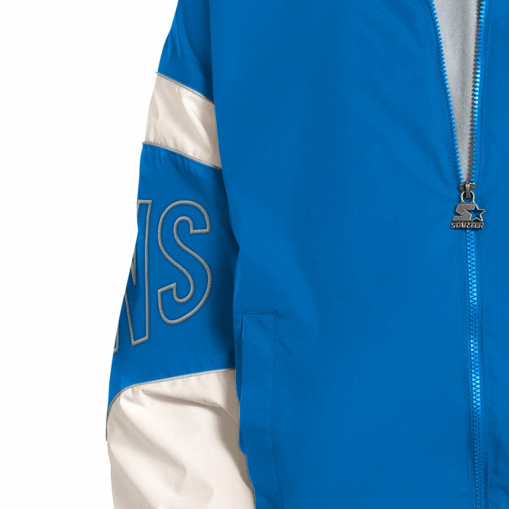 Detroit Lions Starter The Gust Full-Zip Hooded Jacket - Blue - NFL