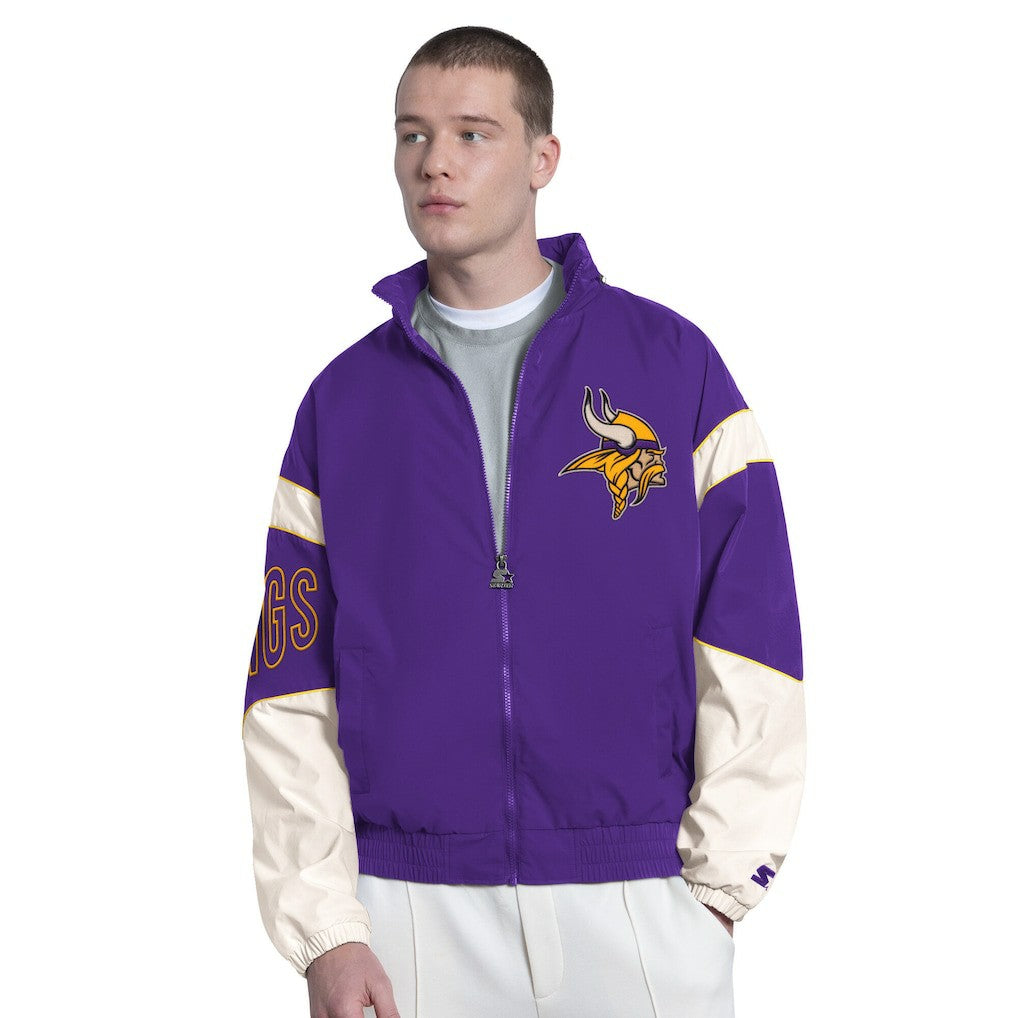 Minnesota Vikings Starter The Gust Full-Zip Hooded Jacket - Purple - NFL