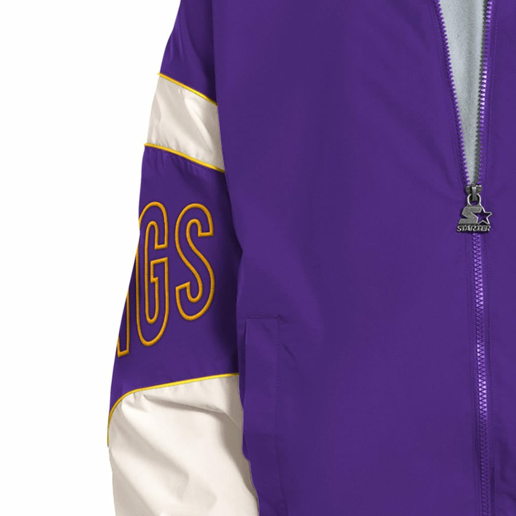 Minnesota Vikings Starter The Gust Full-Zip Hooded Jacket - Purple - NFL