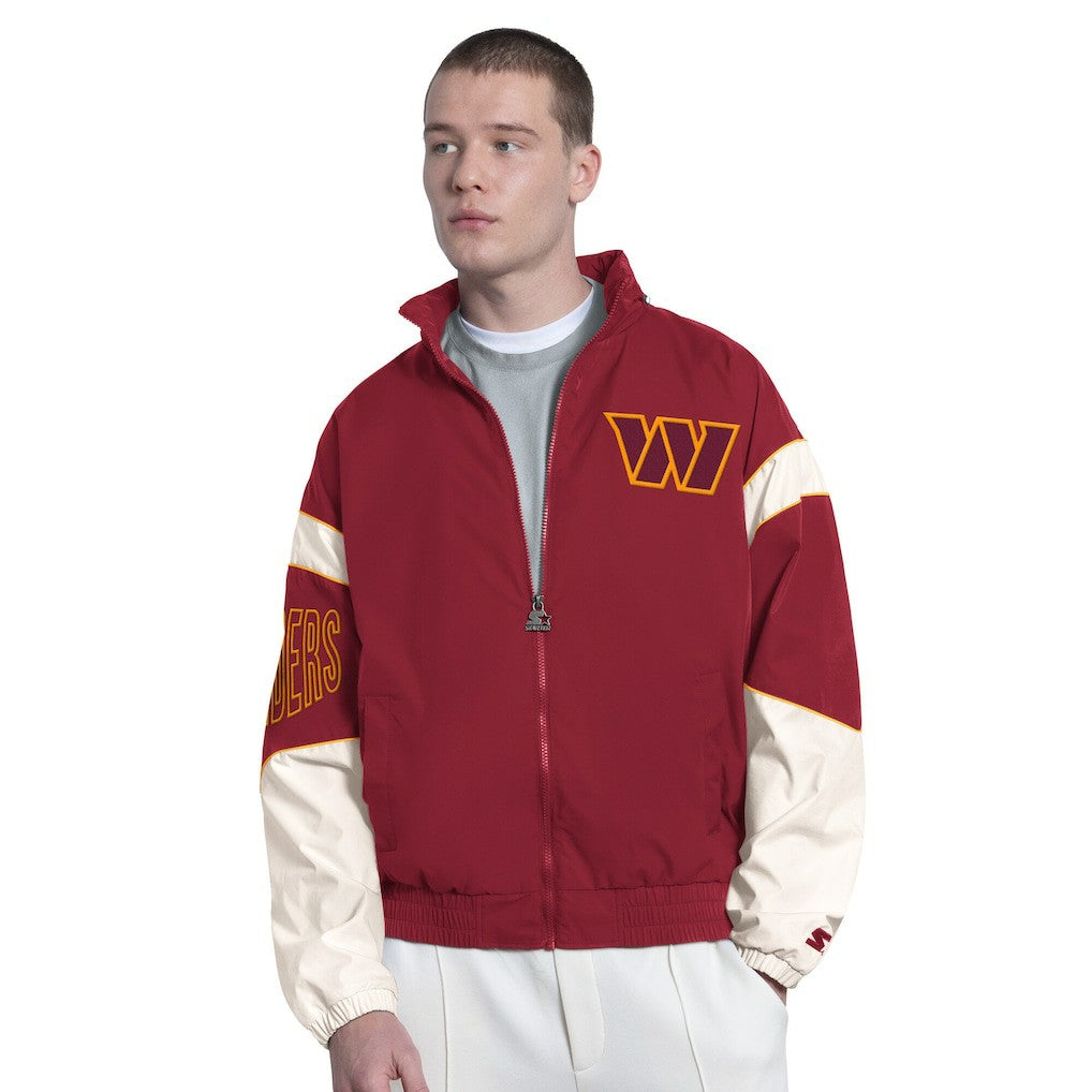 Washington Commanders Starter The Gust Full-Zip Hooded Jacket - Burgundy - NFL