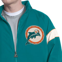 Miami Dolphins Starter The Gust Full-Zip Hooded Jacket - Aqua - NFL
