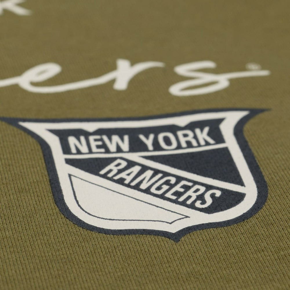 New York Rangers Mitchell & Ness Women's Fleece Sweatshirt - Hunter Green | NHL Lifestyle