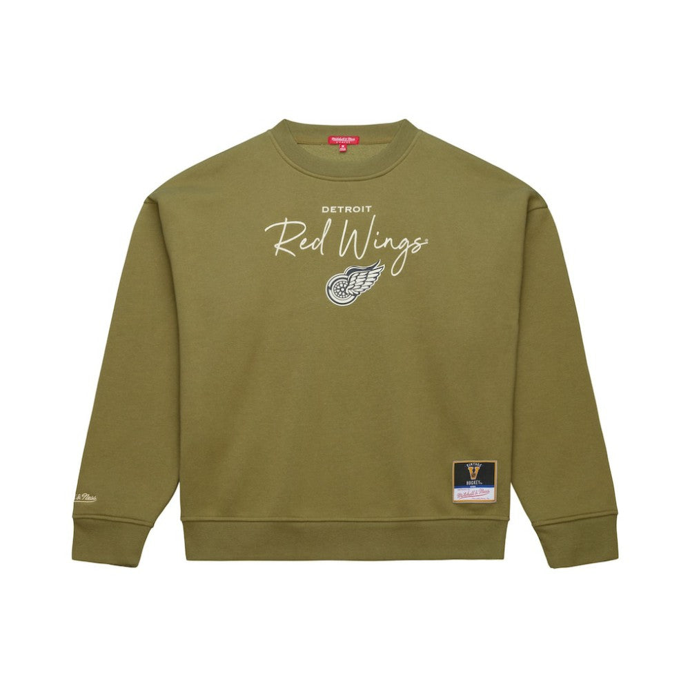 Detroit Red Wings Mitchell & Ness Women's Fleece Sweatshirt - Hunter Green | NHL near me