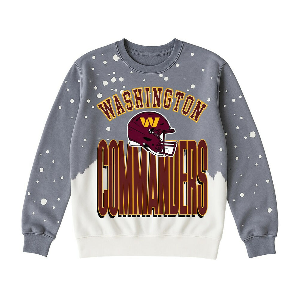 Washington Commanders Gameday Couture Women's Arch Rivals Faded Wash Sweatshirt - Gray - NFL