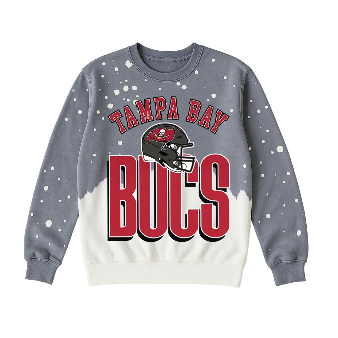 Tampa Bay Buccaneers Gameday Couture Women's Arch Rivals Faded Wash Sweatshirt - Gray - NFL
