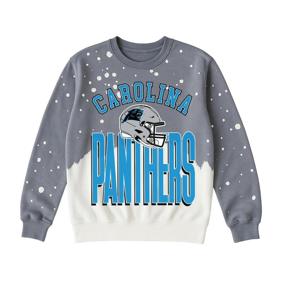 Carolina Panthers Gameday Couture Women's Arch Rivals Faded Wash Sweatshirt - Gray - NFL