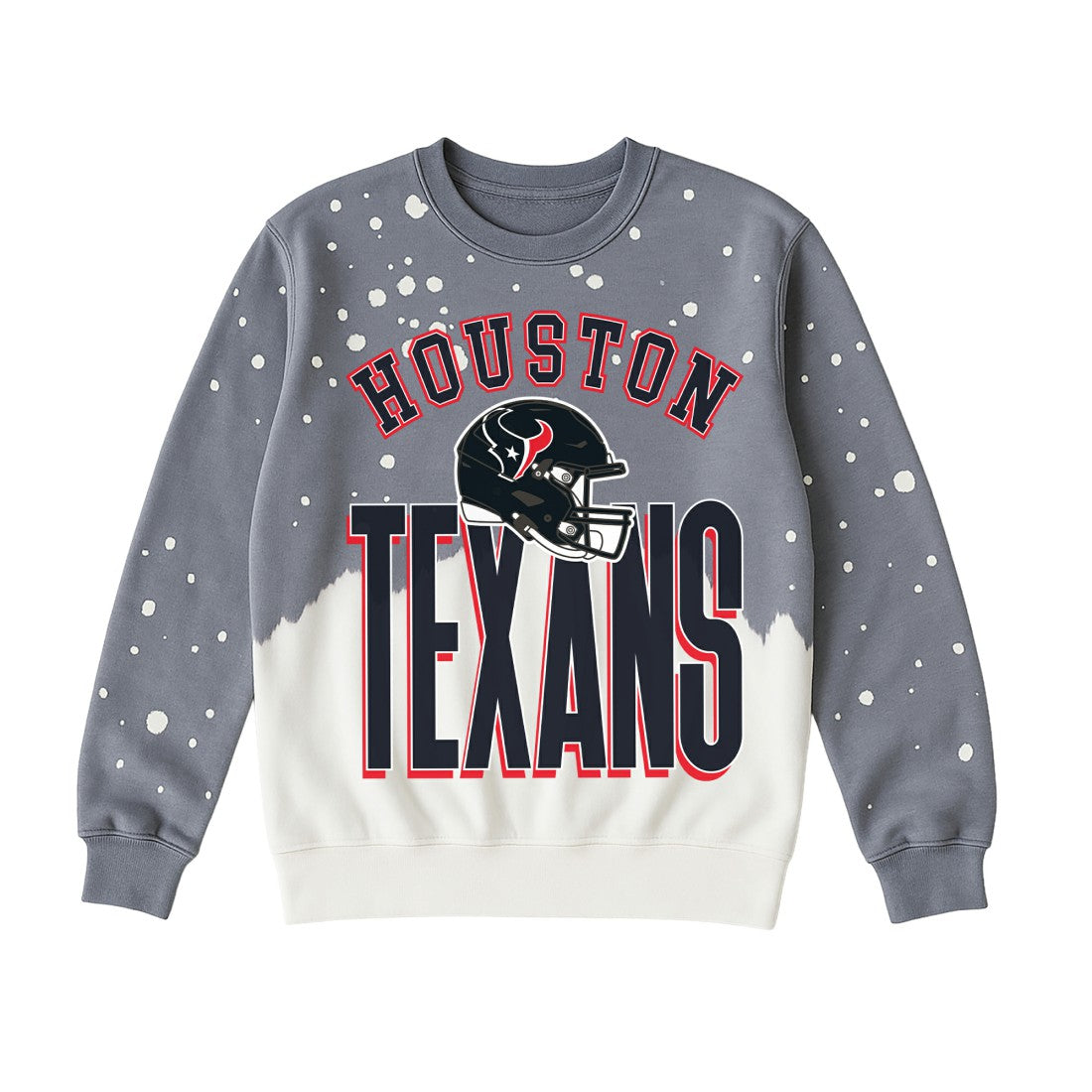 Houston Texans Gameday Couture Women's Arch Rivals Faded Wash Sweatshirt - Gray - NFL