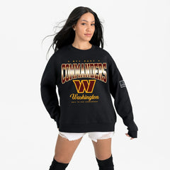 Washington Commanders Gameday Couture Women's Powerhouse Play Premium Fleece Sweatshirt - Black - NFL