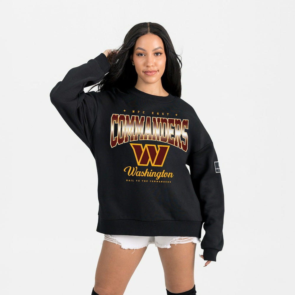 Washington Commanders Gameday Couture Women's Powerhouse Play Premium Fleece Sweatshirt - Black - NFL