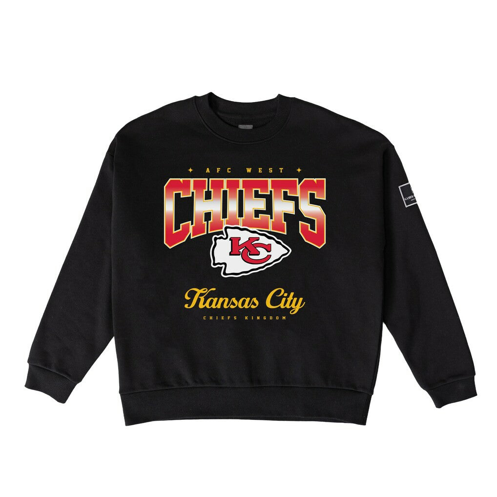 Kansas City Chiefs Gameday Couture Women's Powerhouse Play Premium Fleece Sweatshirt - Black - NFL