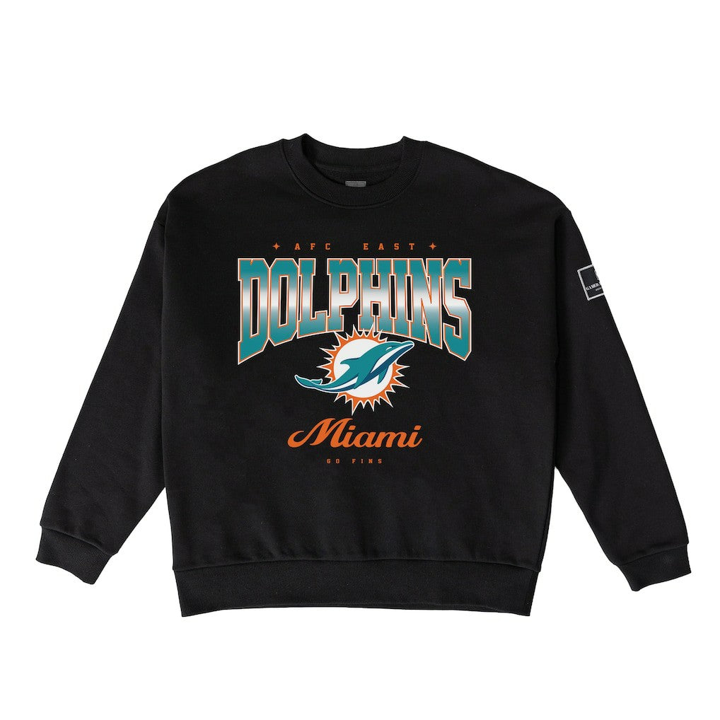 Miami Dolphins Gameday Couture Women's Powerhouse Play Premium Fleece Sweatshirt - Black - NFL