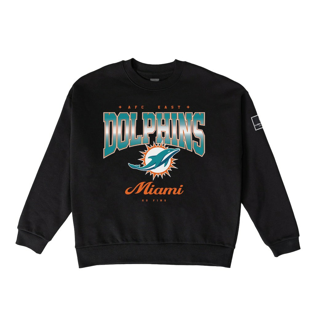 Miami Dolphins Gameday Couture Women's Powerhouse Play Premium Fleece Sweatshirt - Black - NFL
