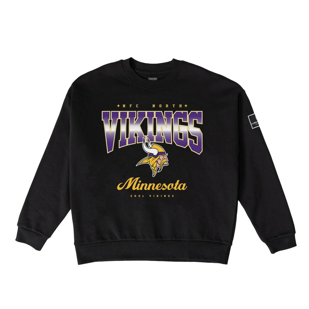 Minnesota Vikings Gameday Couture Women's Powerhouse Play Premium Fleece Sweatshirt - Black - NFL