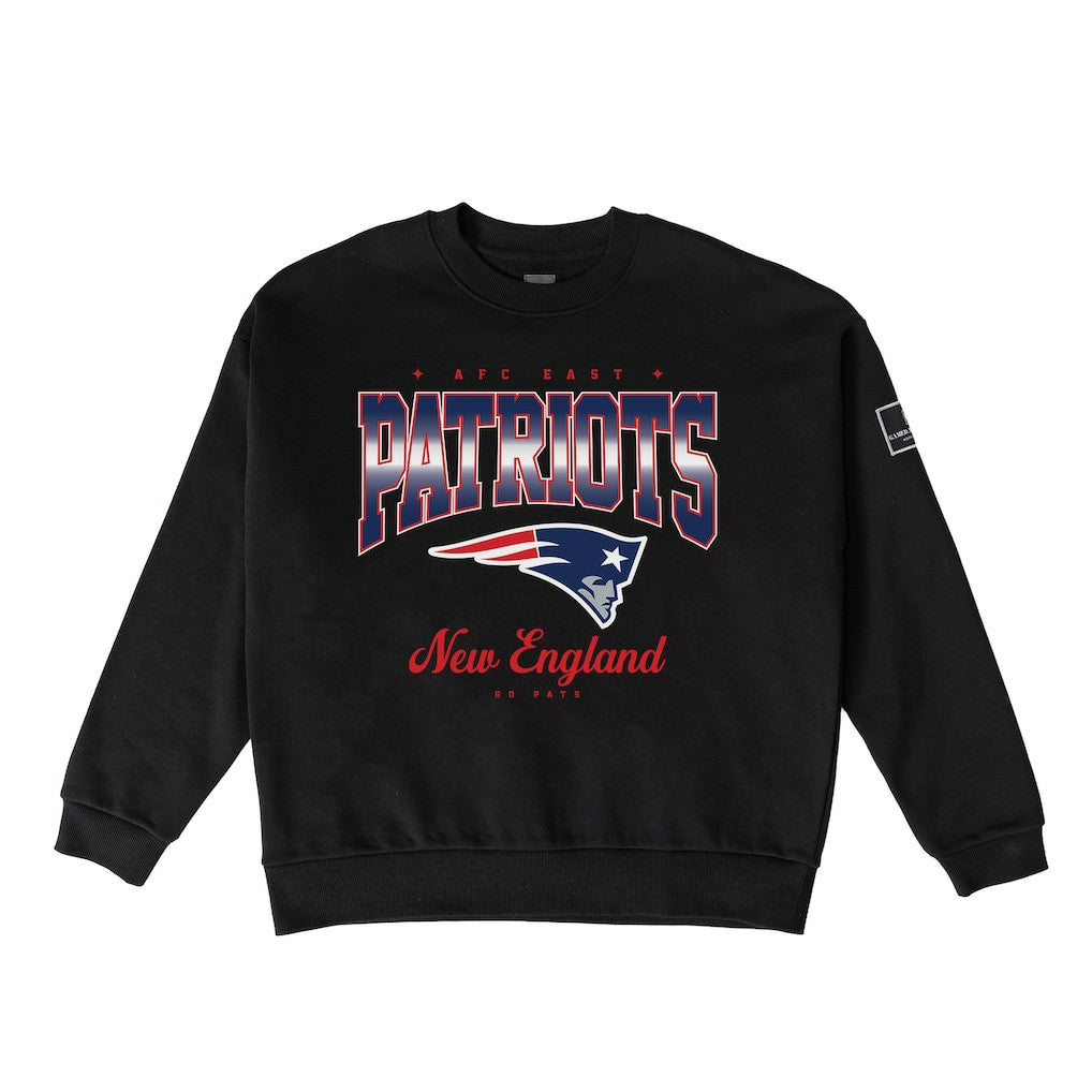 New England Patriots Gameday Couture Women's Powerhouse Play Premium Fleece Sweatshirt - Black - NFL