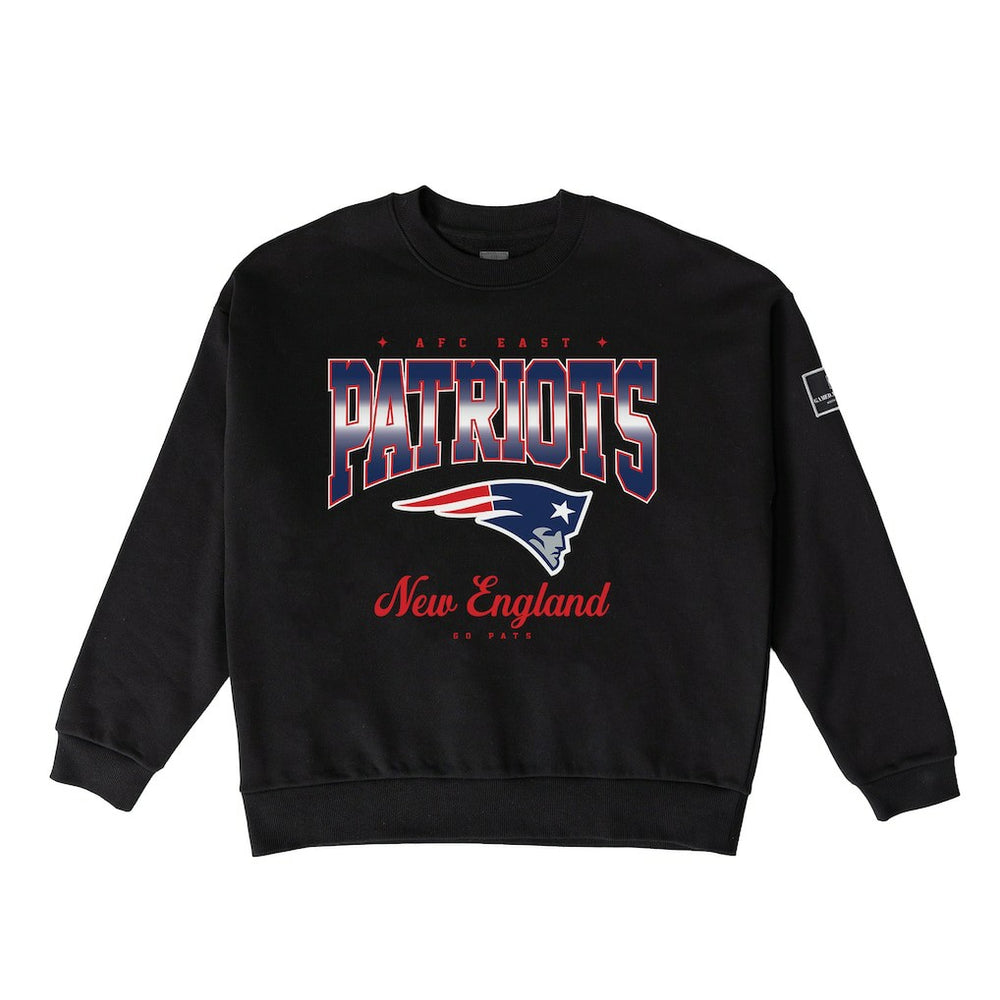 New England Patriots Gameday Couture Women's Powerhouse Play Premium Fleece Sweatshirt - Black - NFL
