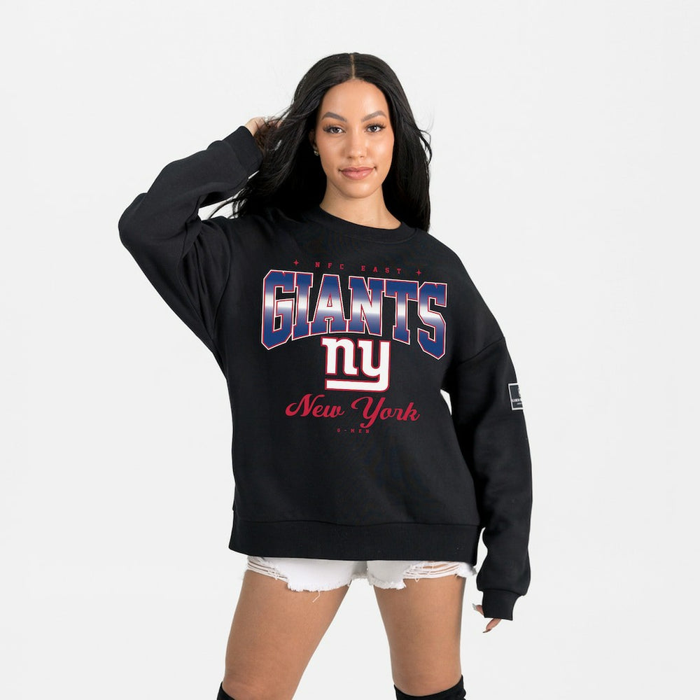 New York Giants Gameday Couture Women's Powerhouse Play Premium Fleece Sweatshirt - Black - NFL
