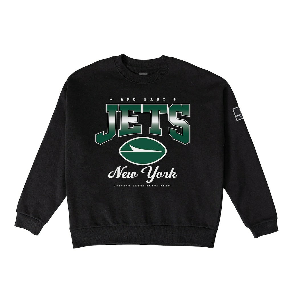 New York Jets Gameday Couture Women's Powerhouse Play Premium Fleece Sweatshirt - Black - NFL
