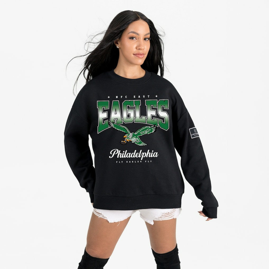 Philadelphia Eagles Gameday Couture Women's Powerhouse Play Premium Fleece Sweatshirt - Black - NFL