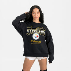 Pittsburgh Steelers Gameday Couture Women's Powerhouse Play Premium Fleece Sweatshirt - Black - NFL