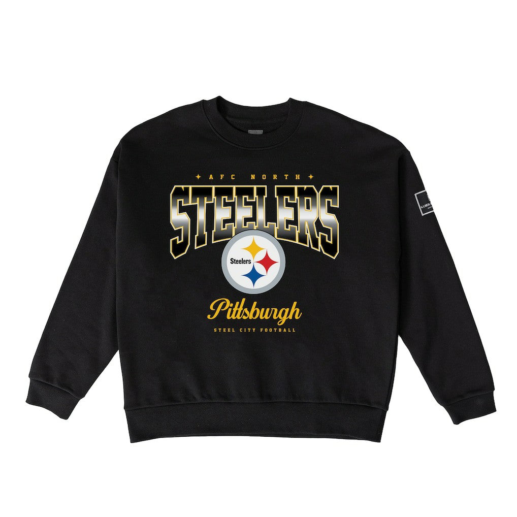 Pittsburgh Steelers Gameday Couture Women's Powerhouse Play Premium Fleece Sweatshirt - Black - NFL