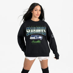 Seattle Seahawks Gameday Couture Women's Powerhouse Play Premium Fleece Sweatshirt - Black - NFL