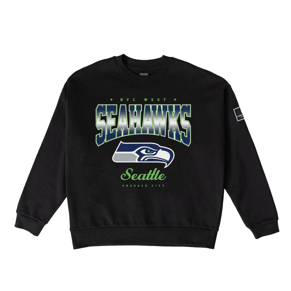 Seattle Seahawks Gameday Couture Women's Powerhouse Play Premium Fleece Sweatshirt - Black - NFL