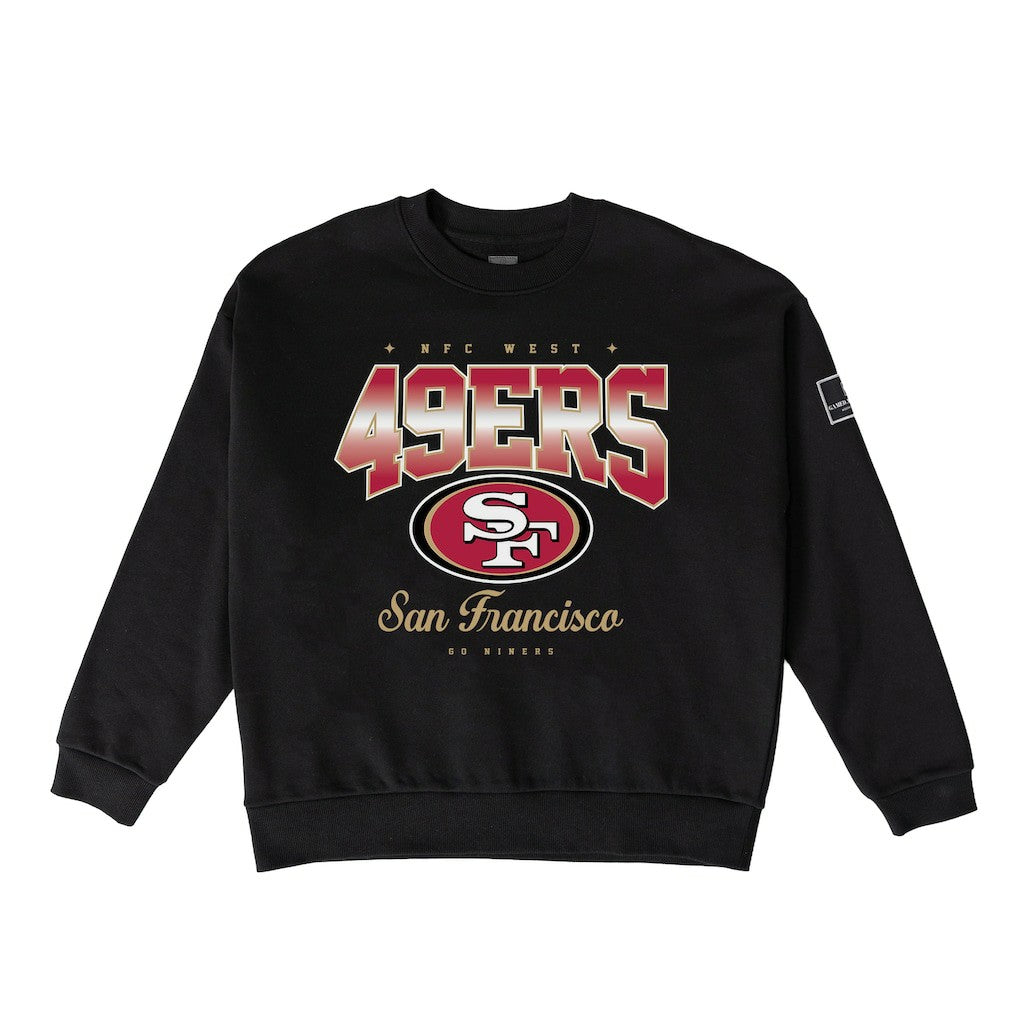 San Francisco 49ers Gameday Couture Women's Powerhouse Play Premium Fleece Sweatshirt - Black - NFL