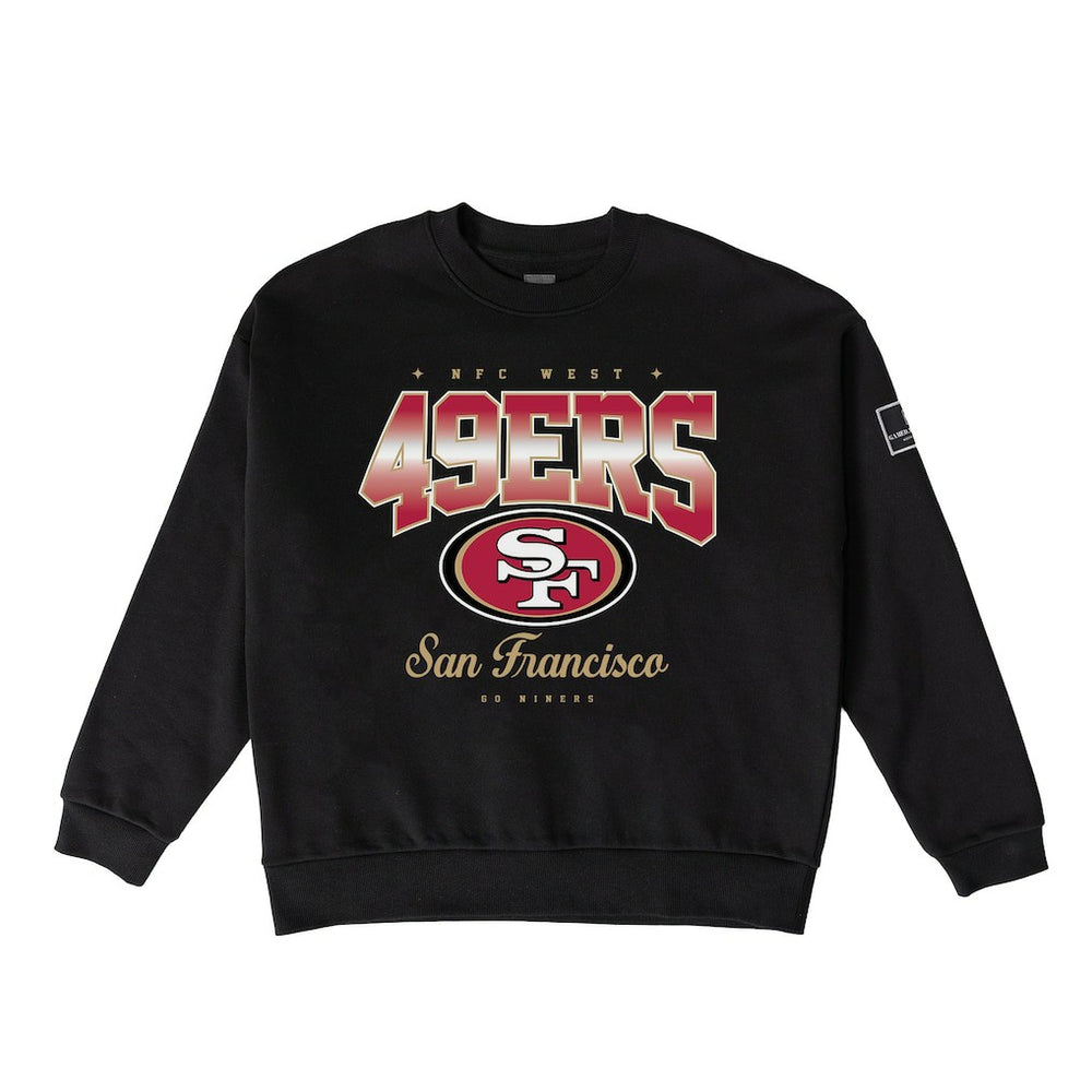 San Francisco 49ers Gameday Couture Women's Powerhouse Play Premium Fleece Sweatshirt - Black - NFL