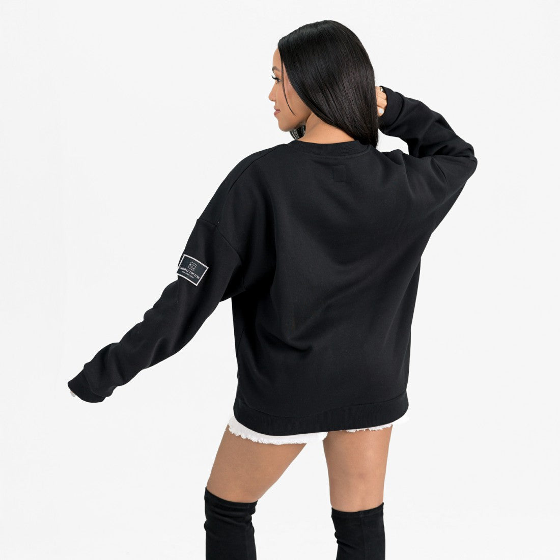 Tampa Bay Buccaneers Gameday Couture Women's Powerhouse Play Premium Fleece Sweatshirt - Black - NFL