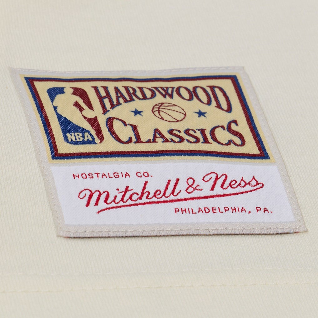 Mitchell & Ness Houston Rockets Hardwood Classics Chainstitch Premium T-Shirt Cream
