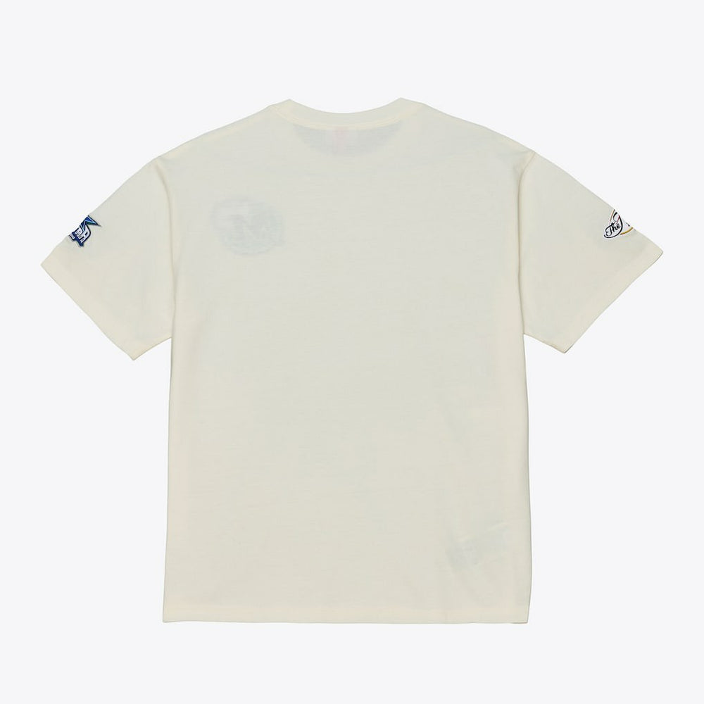 Mitchell & Ness Dallas Mavericks Hardwood Classics Chainstitch Premium T-Shirt Cream