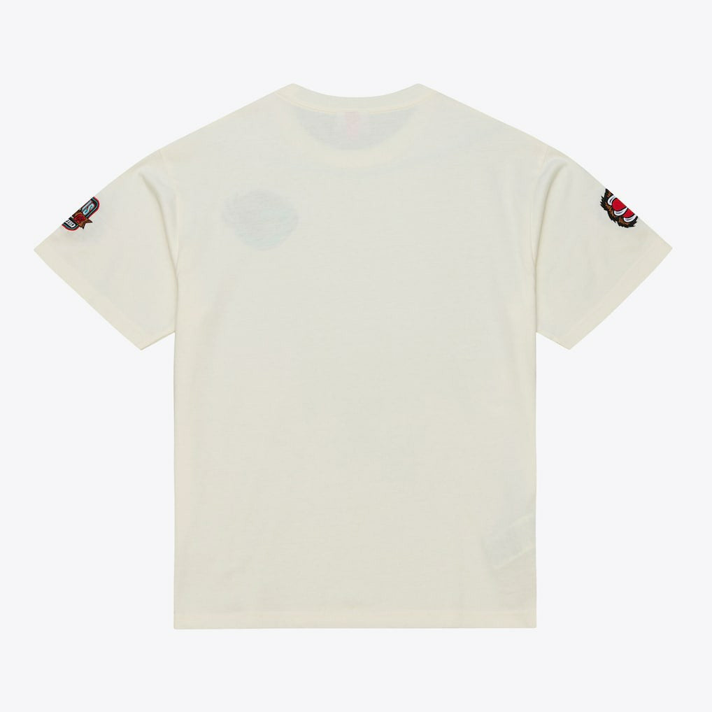Mitchell & Ness Memphis Grizzlies Hardwood Classics Chainstitch Premium T-Shirt Cream