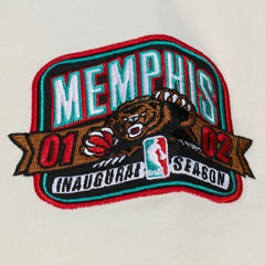 Mitchell & Ness Memphis Grizzlies Hardwood Classics Chainstitch Premium T-Shirt Cream