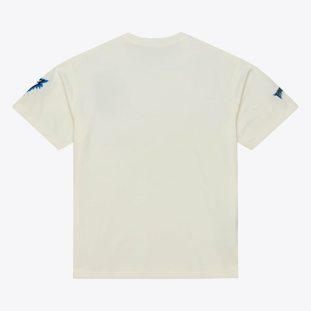 Mitchell & Ness Minnesota Timberwolves Hardwood Classics Chainstitch Premium T-Shirt Cream