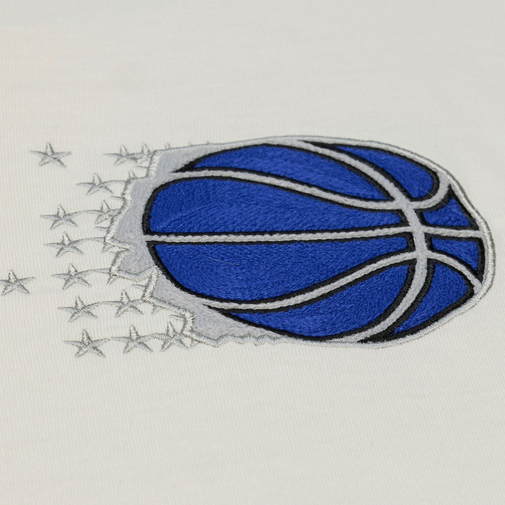 Mitchell & Ness Orlando Magic Hardwood Classics Chainstitch Premium T-Shirt Cream