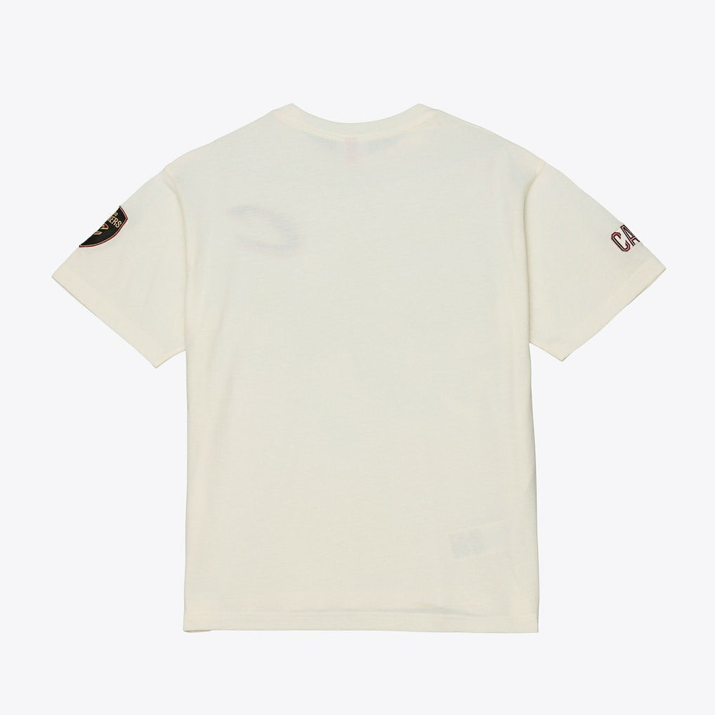Mitchell & Ness Cleveland Cavaliers Hardwood Classics Chainstitch Premium T-Shirt Cream