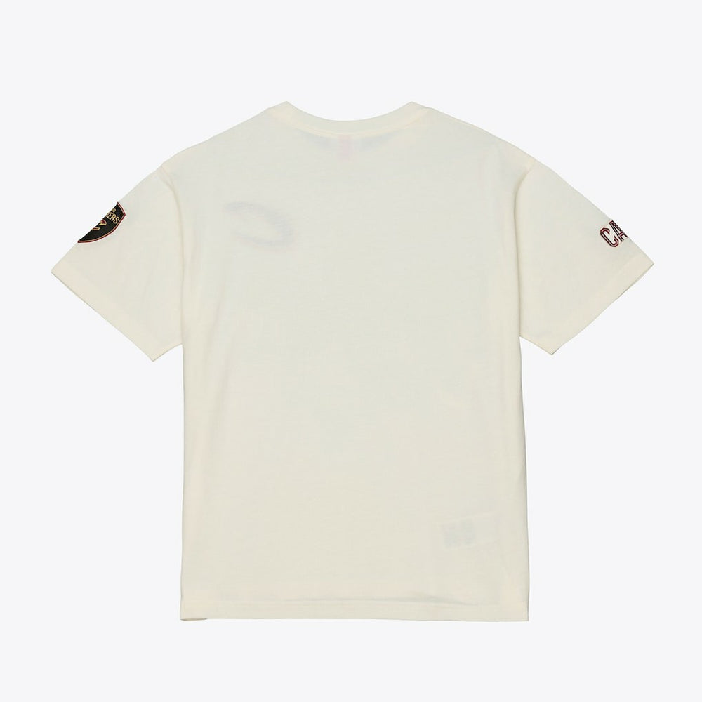 Mitchell & Ness Cleveland Cavaliers Hardwood Classics Chainstitch Premium T-Shirt Cream
