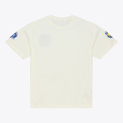 Mitchell & Ness Golden State Warriors Hardwood Classics Chainstitch Premium T-Shirt Cream